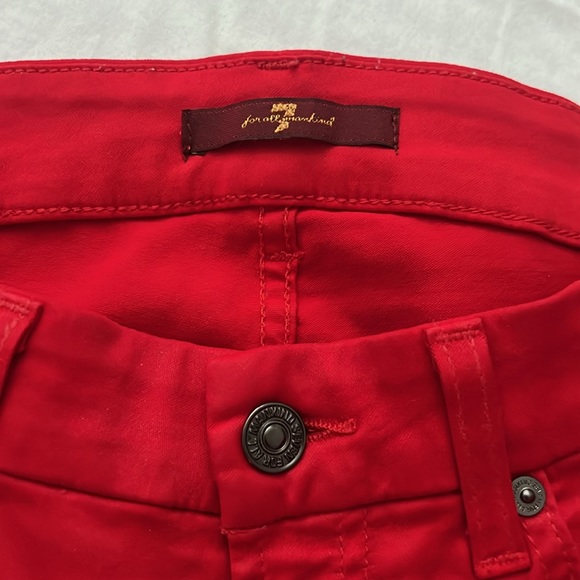 Red coated skinny jeans - Picture 3 of 6